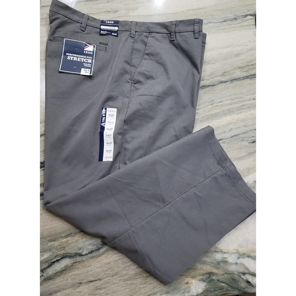Izod Performance Stretch Chino Pants 50W x 29L - Picture 2 of 11